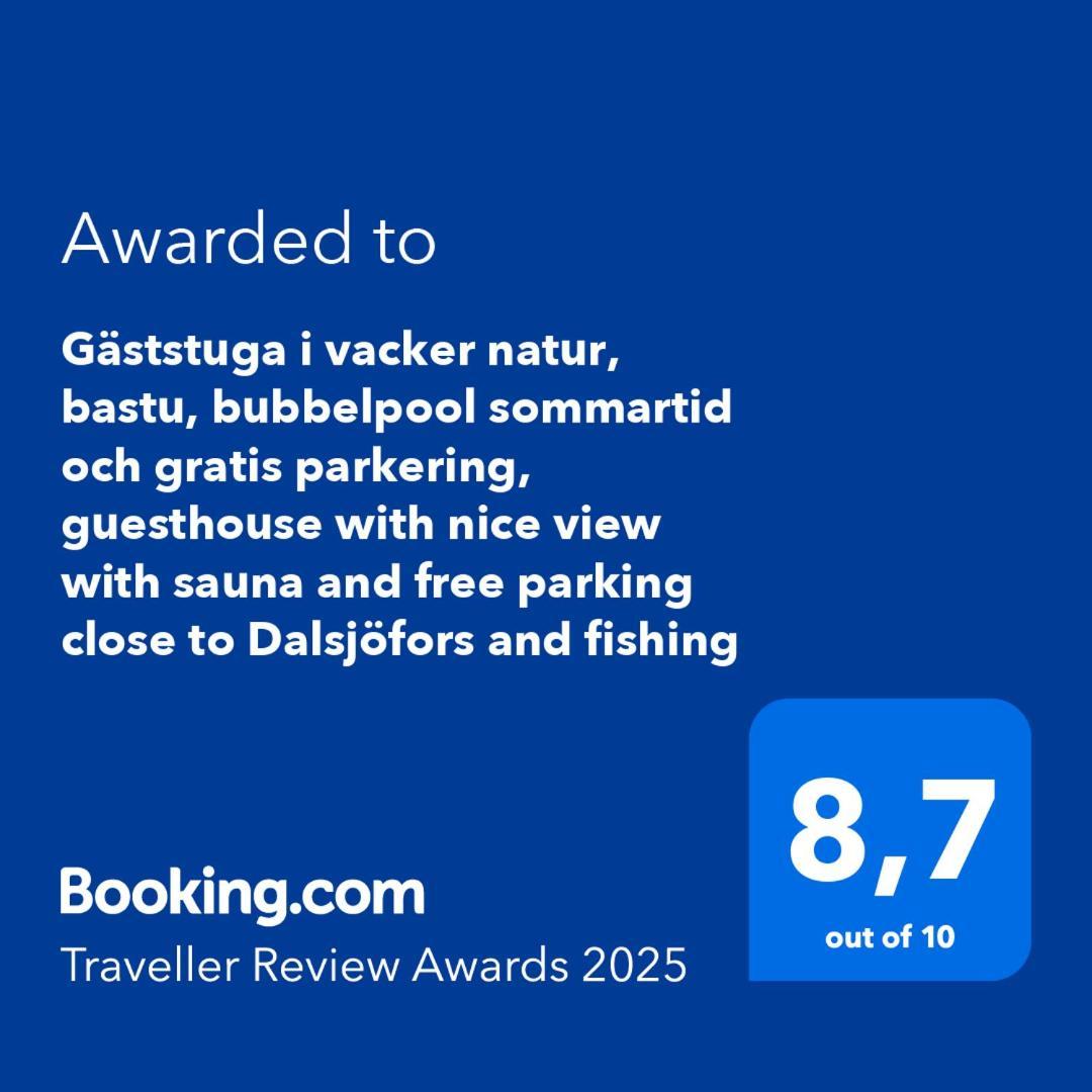 Gaeststuga I Vacker Natur, Bastu, Bubbelpool Sommartid Och Gratis Parkering Naera Ulricehamn Och Lassalyckan, Guesthouse With Nice View With Sauna And Free Parking Close To Dalsjoefors And Fishing Borås Eksteriør bilde